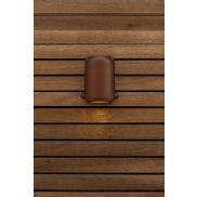 Lutec Ancor - buiten wandlamp - 11 x 9 x 14cm - IP54 - matbruin