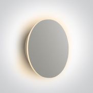 ONE Light Backlight Range - buiten wandlamp - Ø 25 x 5,5 cm - 15W dimbare LED incl. - IP65 - wit