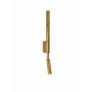 Maxlight Organic H - opbouw wandlamp - 10 x 47 cm - 2 x 1W LED incl. - goud