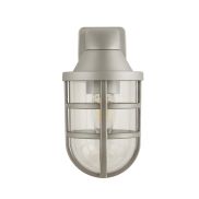 Searchlight Seaside - buiten wandlamp - 11 x 21 cm - IP44 - zilver