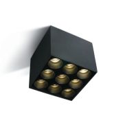 ONE Light Dark Light Ceiling Tubes - plafondverlichting - 9,5 x 9,5 x 8,4 cm - 20W LED incl. - zwart