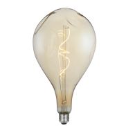 Daylight Italia Bumped LED lamp - Ø 16,5 x 30 cm - E27 - 5W dimbaar - 1800K - amber