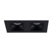 Maxlight Hit - inbouwspot 2L - 215 x 115 mm, 195 x 95 mm inbouwmaat - zwart
