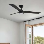 Faro Cruiser L - plafondventilator met licht - Ø 132 cm - mat zwart