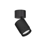 Nova Luce Spectre - opbouwspot - Ø 6,5 x 14,4 cm - 15W LED incl. - instelbare lichtbundel - zwart
