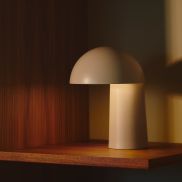 Design For The People Faye - oplaadbare tafellamp - Ø 17,3 x 22 cm - dimbare LED incl. - beige