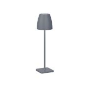 Nova Luce Colt - tafellamp met usb-poort - Ø 11 x 38 cm - 2W dimbare LED incl. - IP54 - basaltgrijs