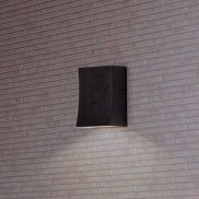 Nova Luce Boxy - buiten wandverlichting - 6,5 x 9 x 3,8 cm -  3W LED incl. - IP65 - donker antraciet