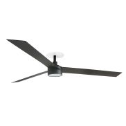 Faro Cruiser XL - plafondventilator met licht en inbouwrozet - Ø 160 cm - mat zwart