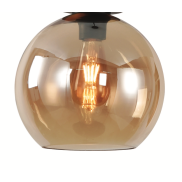 Artdelight Marino - glazen lampenkap - Ø 25 cm - amber