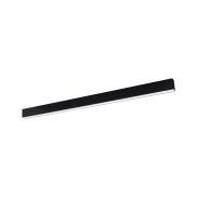 Nova Luce Gent - lineair verlichtingsprofiel - 120 x 3,8 x 7 cm - 40W LED incl. - zwart - warmwitte lichtkleur
