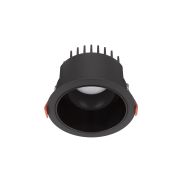 Nova Luce Luela - inbouwspot - Ø 11,5 cm - inbouwmaat Ø 10,5cm - 20W LED incl. - zwart