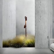 Nova Luce Darma - tuinpaal - Ø 10,5 x 122 cm - 13W LED incl. - IP65 - corten