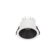 Nova Luce Brady - inbouwspot - Ø 10 x 7,5 cm - Ø 90 mm inbouwmaat - 10W LED incl. - IP67- wit met zwart