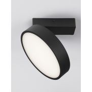 Nova Luce Perfect Profile - plafondlamp op afstandsbediening (incl.) - Ø 20 x 9,5 cm - 20W dimbare LED incl. - 2700K-6000K - zwart