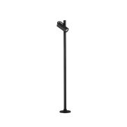 Nova Luce Darma - tuinpaal - Ø 11 x 85 cm - 7W LED incl. - IP65 - zandzwart