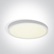 ONE Light Plafo - plafondlamp - Ø 40 x 2,5 cm - 32W LED incl. - wit