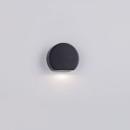 Nova Luce Sango - buiten wandverlichting - 10 x 8,5 x 3,5 cm - 4W LED incl. - IP54 - donker grijs
