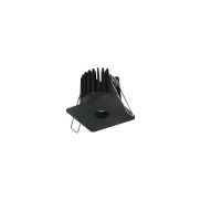 Nova Luce Ono - inbouwspot - 62 x 62 mm, Ø 50 mm inbouwmaat - 8W LED incl. - zwart