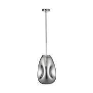 Nova Luce Lava - hanglamp - Ø 22 x 120 cm - chroom