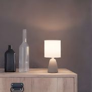 Nova Luce Zero - tafellamp - Ø 12 x 22,5 cm - wit
