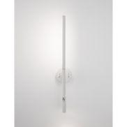 Nova Luce Handy - wandverlichting met schakelaar - 13,6 x 2 x 55 cm - 6W + 3W LED incl. - zandwit