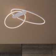 Nova Luce Kiklos - plafondlamp - Ø 72 x 30 cm - 42W dimbare LED incl. - zandwit
