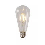 Lucide LED class B filament lamp - Ø 6,4 x 14,6 cm - E27 - 7W dimbaar - 2700K - transparant