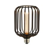 Searchlight Deco LED - Ø 10 x 16,9 cm - E27 - 3,5W dimbaar - 1800K - zwart