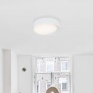 Nova Luce Oby - plafondlamp - Ø 60 x 12 cm - 60W dimbare LED incl. - zandwit