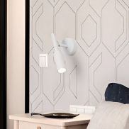 Nova Luce Joy - wandlamp - 8 x 14 x 20,5 cm - 7W LED incl. - zandwit