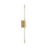 Nova Luce Raccio - wandverlichting - 12 x 6 x 74 cm - 9,2W LED incl. - goud messing