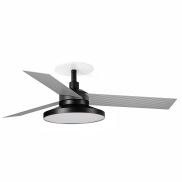Faro Cruiser Tak 3 S - plafondventilator met licht en inbouwrozet - Ø 106 cm - mat zwart - 4000K