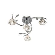 Searchlight Sierra - plafondverlichting - Ø 48 x 18 cm - chroom