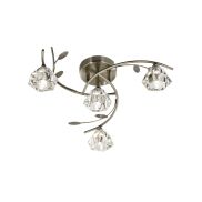 Searchlight Sierra - plafondverlichting - Ø 48 x 18 cm - antiek messing