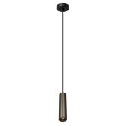 Artdelight Milano - hanglamp - Ø 6,6 x 175 cm - licht brons