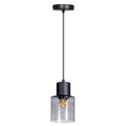 ETH Sledge Glass - hanglamp - Ø 12 x 218 cm - gerookt