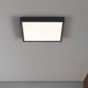 Nova Luce Itos - plafondlamp - 40 x 40 x 4,5 cm - 32W LED incl. - zandzwart
