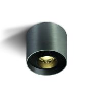 ONE Light Dark Light Cylinders - opbouwspot met verwisselbare reflectoren - Ø 10 x 10 cm - 22W LED incl. - metaalgrijs
