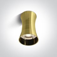 ONE Light Decorative Cylinders I Aluminium - opbouwspot - Ø 7 x 11,5 cm - geborsteld messing