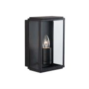 Searchlight Box - buiten wandverlichting - 16 x 16 x 25 cm - IP44 - zwart