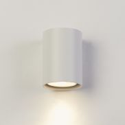 Searchlight Round - wandlamp - Ø 6,5 x 10 cm - wit
