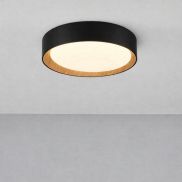 Nova Luce Stake - plafondlamp - Ø 35 x 7 cm - 30W dimbare LED incl. - zandzwart