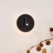 Lucide Bentjer - wandlamp -Ø 14 x 10,5 cm - 6W + 3W LED incl. - zwart
