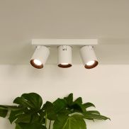 Lucide Nigel - opbouwspot - 30 x 10 x 11,3 cm - 3 x5W dimbaar incl. - dim to warm - wit