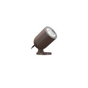 VK Lighting Sui - opbouw grondspot - Ø 7 x 9,8 cm - 12W LED incl. - IP65 - roestbruin