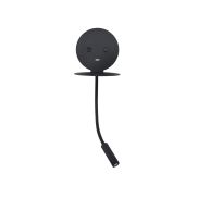 Nova Luce Eclip - wandverlichting met schakelaar en USB-lader - 15 x 19,5 x 50 cm - 6W + 3W LED incl. - zwart