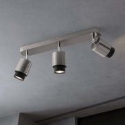 Nova Luce Ison - opbouwspot 3L - 58 x 17 x 14 cm - satijn nickel