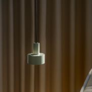 Nordlux Matis - hanglamp - Ø 12,5 x 200 cm - stoffig groen