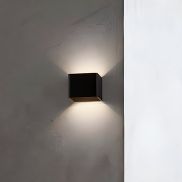 Nova Luce Epic - wandlamp - 9,8 x 10 x 8 cm - 6W LED incl. - zwart